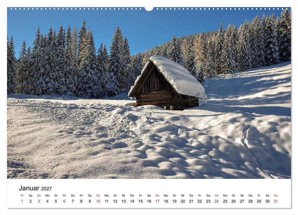 Herrliche Berglandschaften - Impressionen aus Österreich und Bayern (CALVENDO Premium Wandkalender 2027)