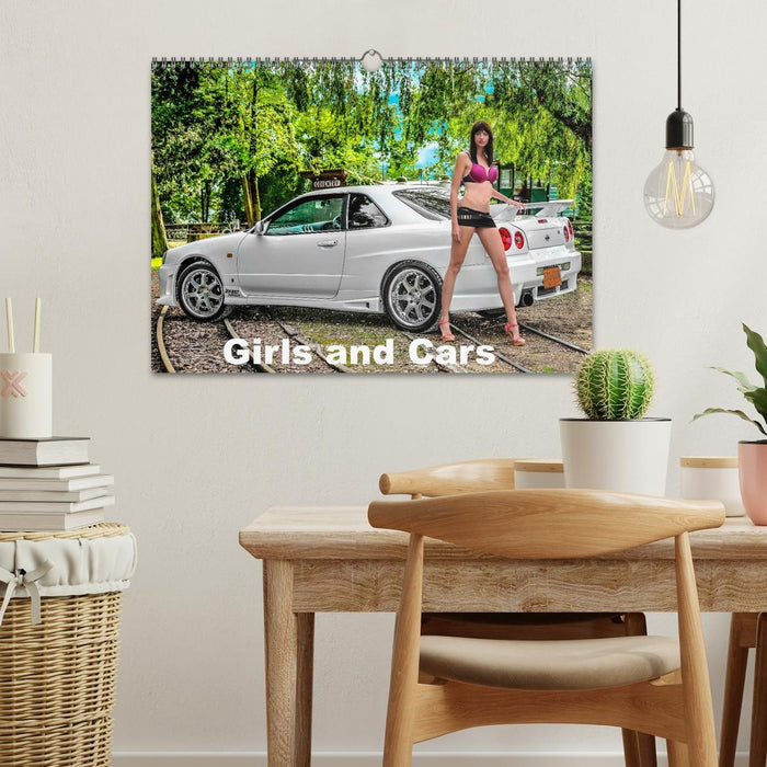 Girls and Cars (CALVENDO Monthly Calendar 2027)