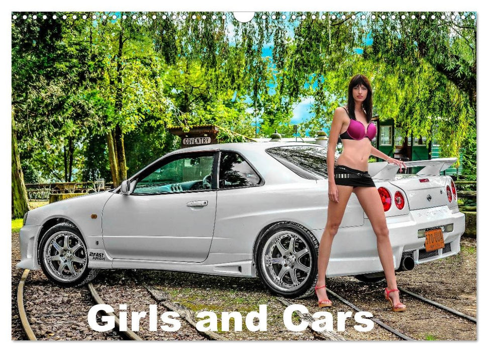 Girls and Cars (CALVENDO Monthly Calendar 2027)