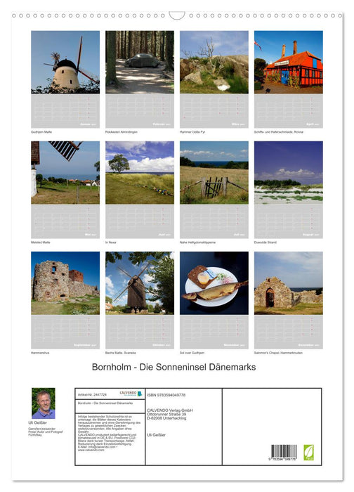 Bornholm - Die Sonneninsel Dänemarks (CALVENDO Wandkalender 2027)