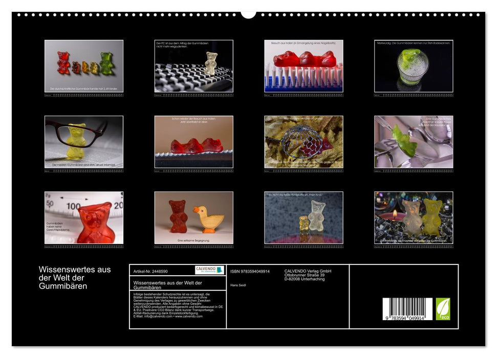 Wissenswertes aus der Welt der Gummibären (CALVENDO Premium Wandkalender 2027)