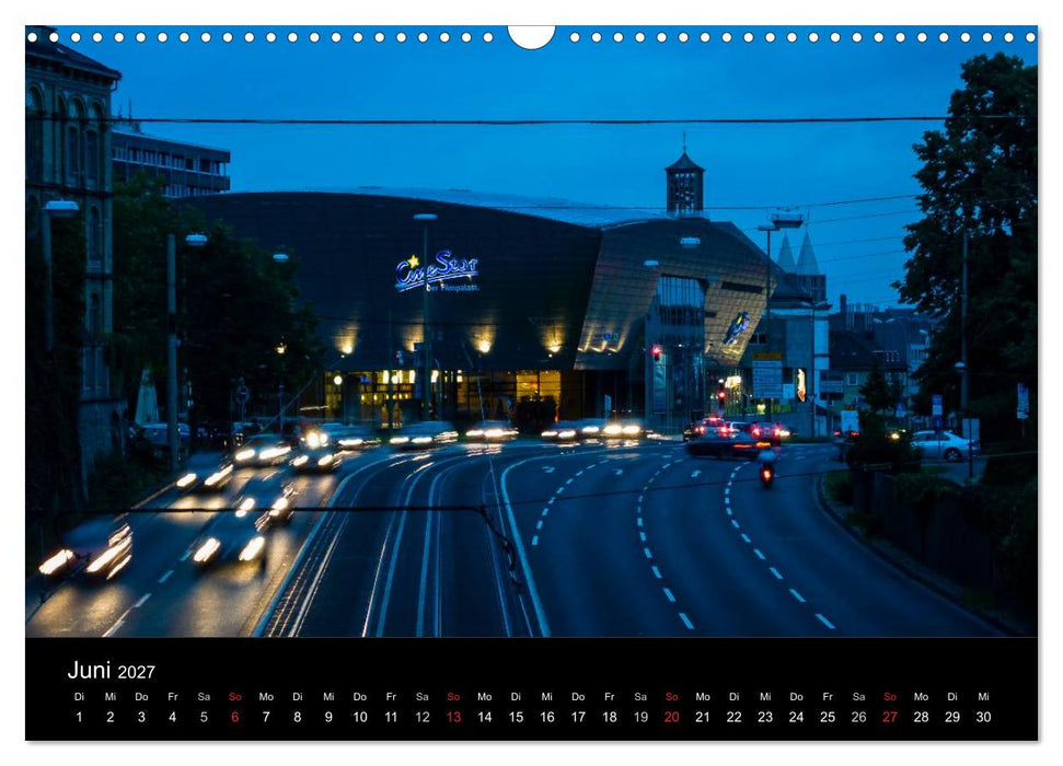 Nachts in Kassel (CALVENDO Wandkalender 2027)