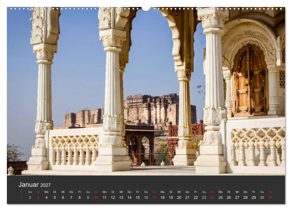 Indien 2027 Tempel, Tiger und Paläste (CALVENDO Premium Wandkalender 2027)