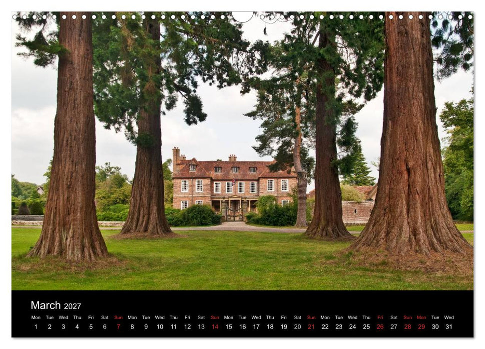 The Lovely Gardens of South England (CALVENDO Monthly Calendar 2027)
