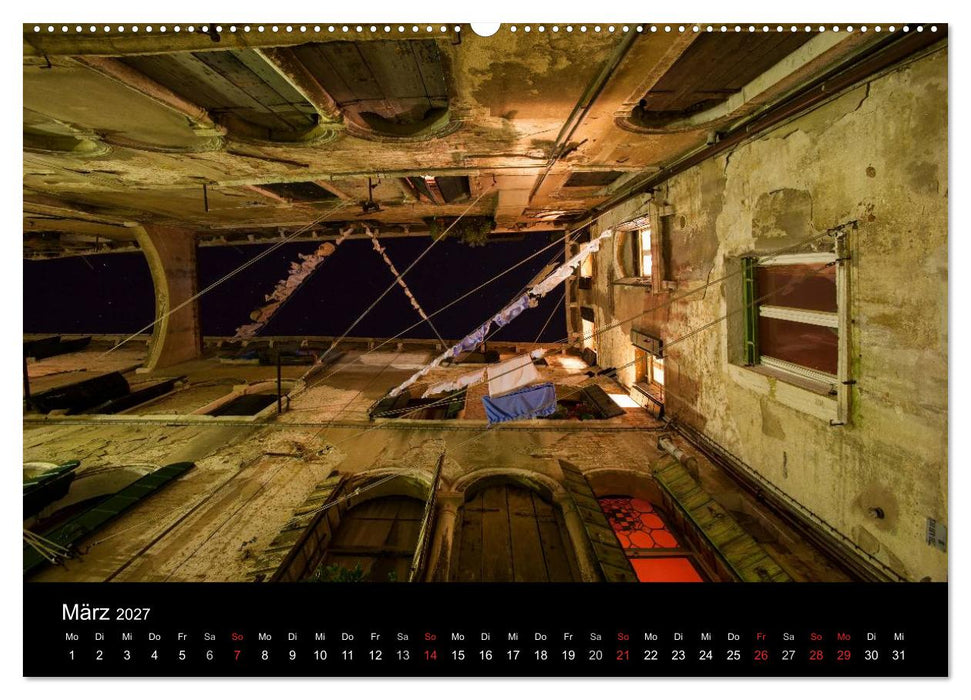 Venedig bei Nacht (CALVENDO Premium Wandkalender 2027)