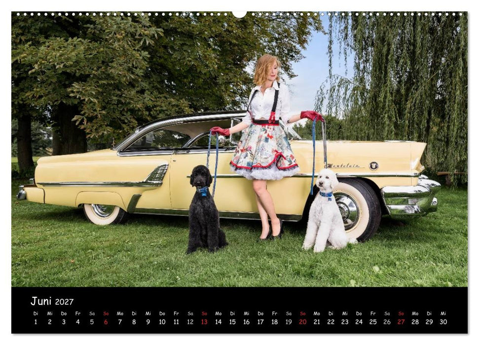 US Car Classics 2027 - Klassische amerikanische Autos und PinUp Girls (CALVENDO Premium Wandkalender 2027)