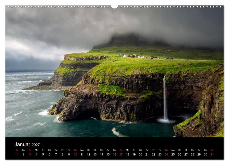 Wunderbare Färöer Inseln (CALVENDO Premium Wandkalender 2027)