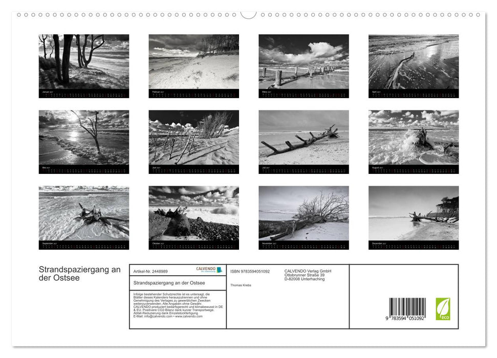 Strandspaziergang an der Ostsee (CALVENDO Premium Wandkalender 2027)