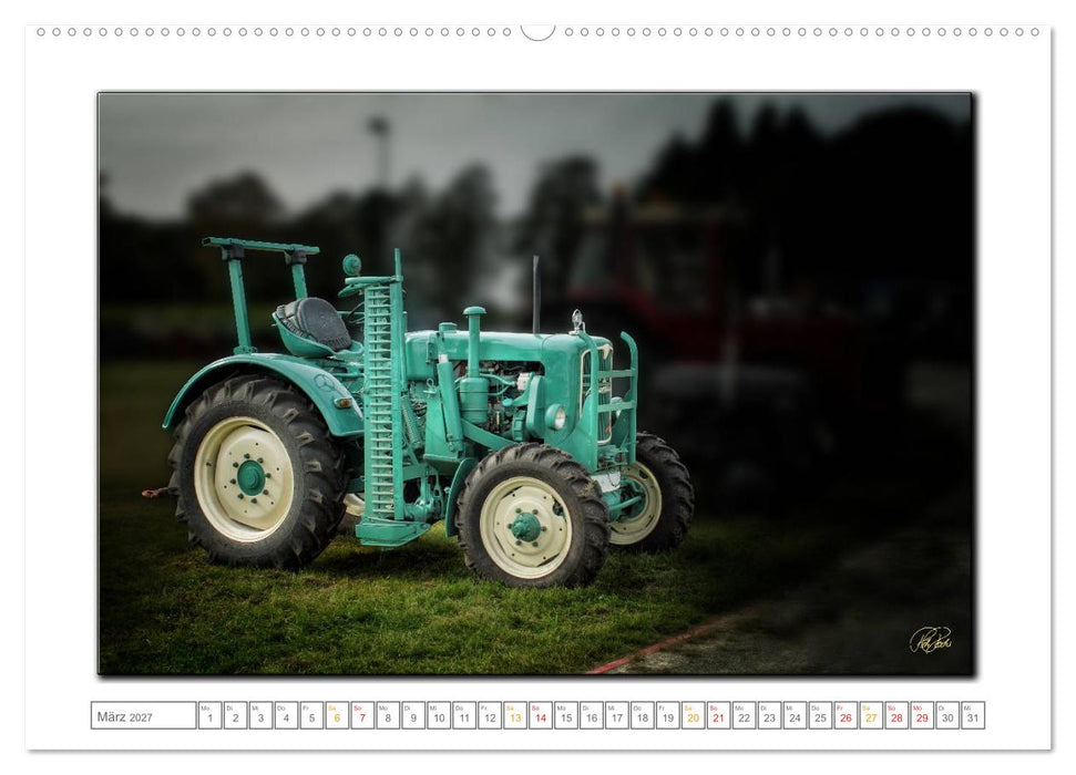 Oldtimer - Trecker Liebe (CALVENDO Premium Wandkalender 2027)