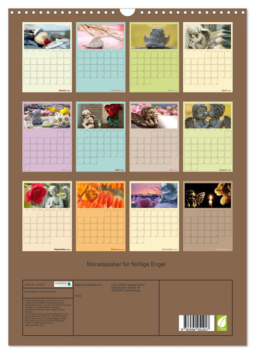 Monatsplaber für fleißige Engel (CALVENDO Wandkalender 2027)