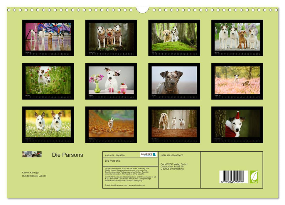 Die Parsons (CALVENDO Wandkalender 2027)