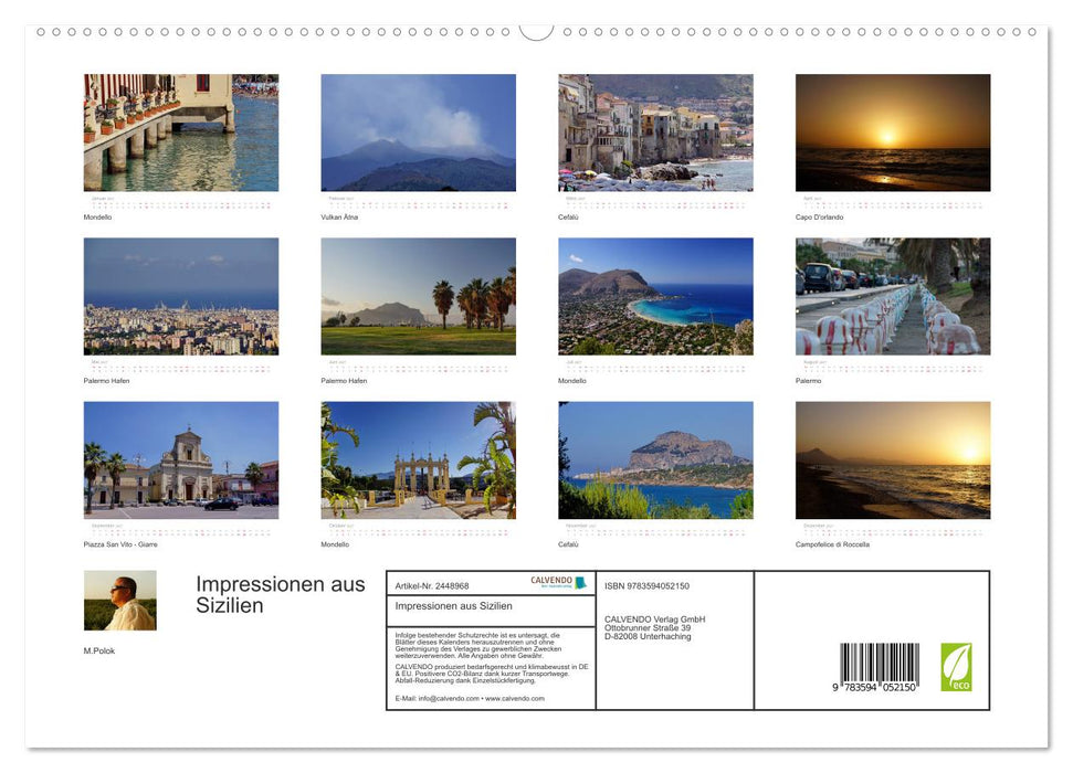Impressionen aus Sizilien (CALVENDO Premium Wandkalender 2027)