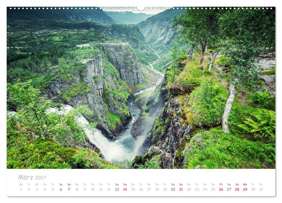 Norwegische Berg- und Fjordlandschaften (CALVENDO Wandkalender 2027)