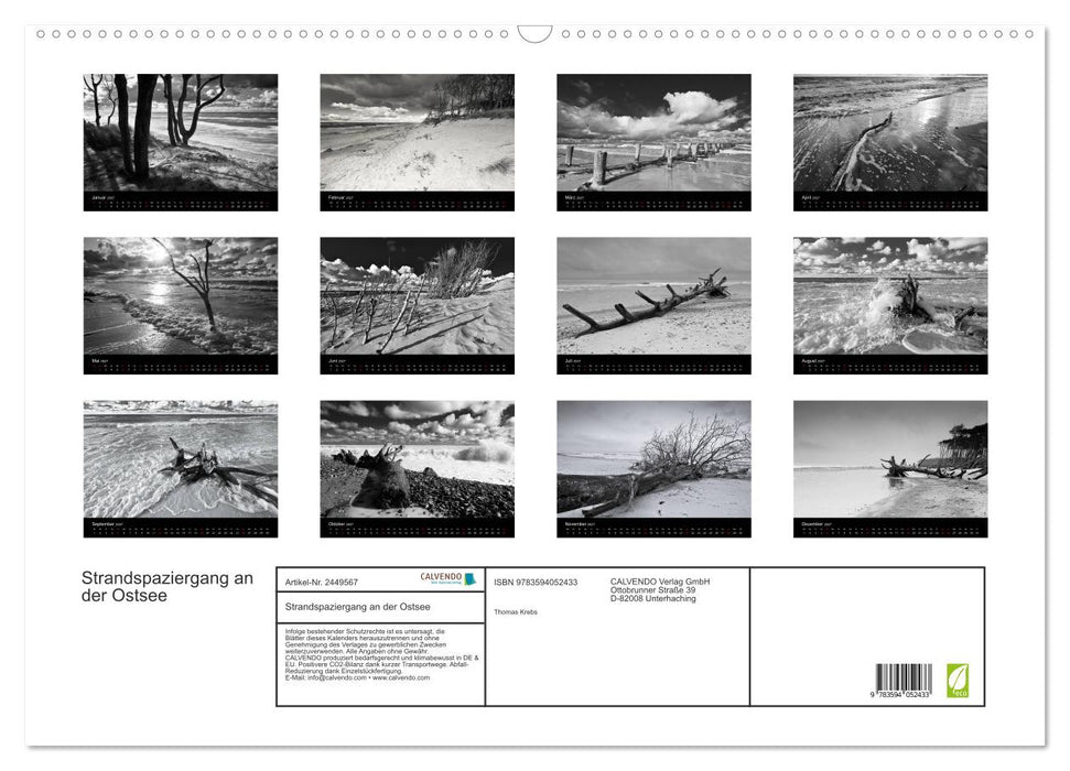 Strandspaziergang an der Ostsee (CALVENDO Wandkalender 2027)