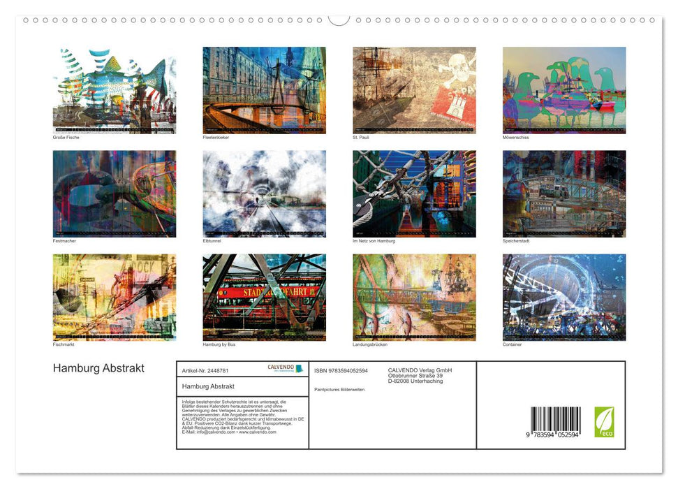 Hamburg Abstrakt (CALVENDO Premium Wandkalender 2027)