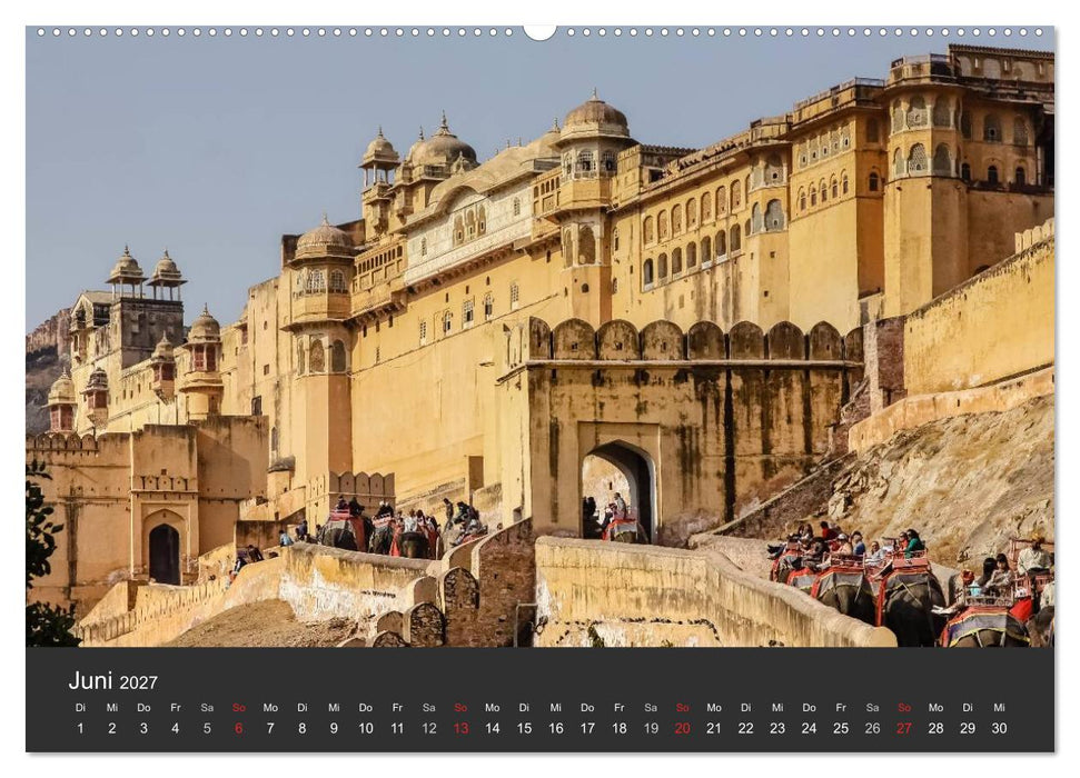 Indien 2027 Tempel, Tiger und Paläste (CALVENDO Wandkalender 2027)
