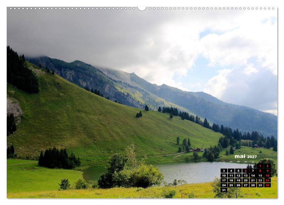 Les paysages de montagne Haute-Savoie (CALVENDO Calendrier mensuel 2027)