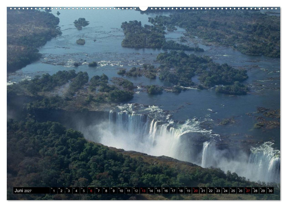 Victoria Wasserfälle, Mosi-oa-Tunya der "Donnernde Rauch" (CALVENDO Premium Wandkalender 2027)