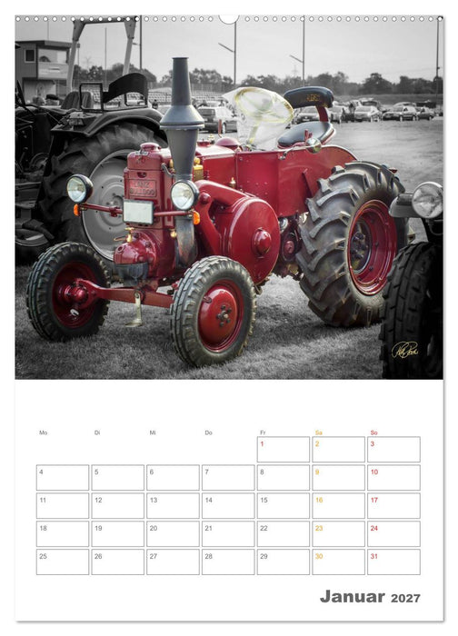 Oldtimer - Trecker Liebe (CALVENDO Wandkalender 2027)