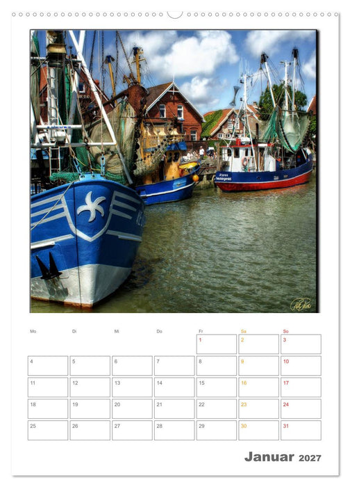 Ostfriesland - Hafen Neuharlingersiel (CALVENDO Premium Wandkalender 2027)