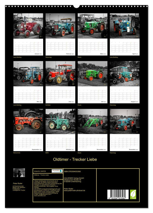 Oldtimer - Trecker Liebe (CALVENDO Premium Wandkalender 2027)