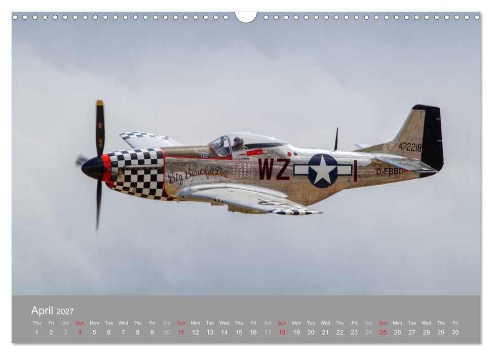 The Flying Legends (CALVENDO Monthly Calendar 2027)