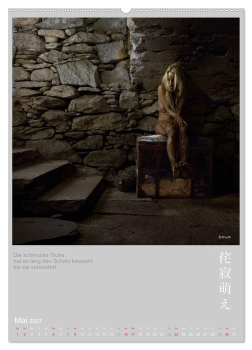 wabi sabi moe - hinreißend vergammelt erotisch - Akt/Bodypainting (CALVENDO Wandkalender 2027)
