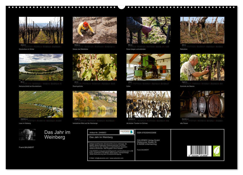 Das Jahr im Weinberg (CALVENDO Premium Wandkalender 2027)