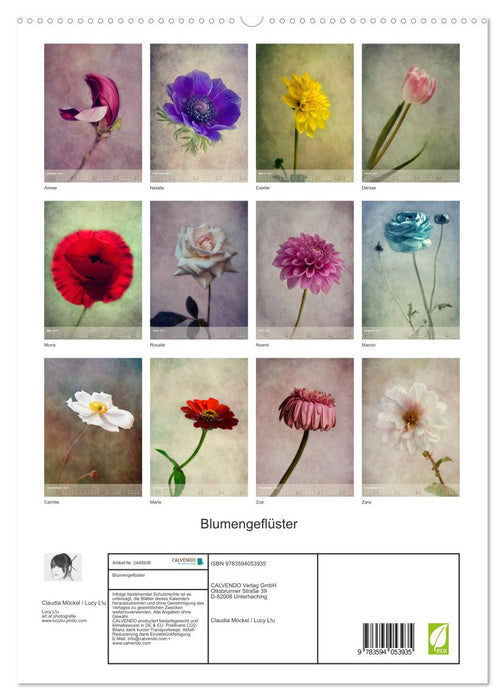 Blumengeflüster (CALVENDO Premium Wandkalender 2027)