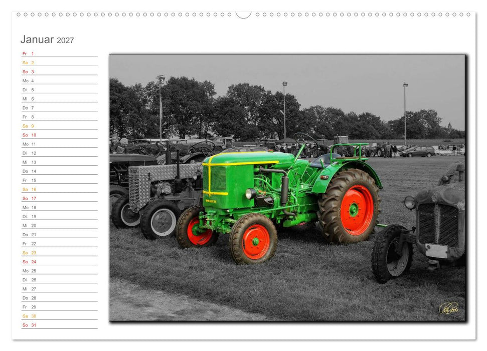 Oldtimer - Trecker Nostalgie (CALVENDO Premium Wandkalender 2027)