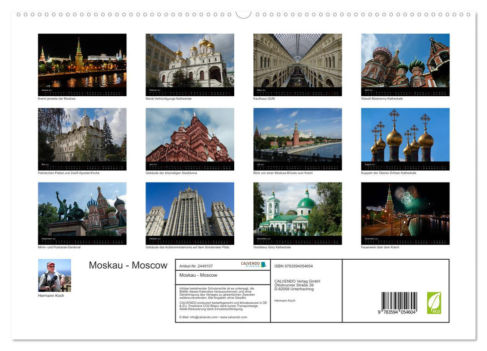 Moskau - Moscow (CALVENDO Premium Wandkalender 2027)