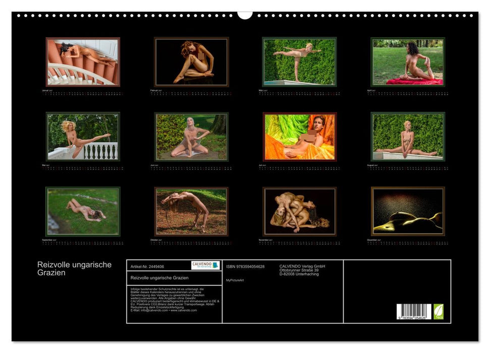 Reizvolle ungarische Grazien (CALVENDO Wandkalender 2027)