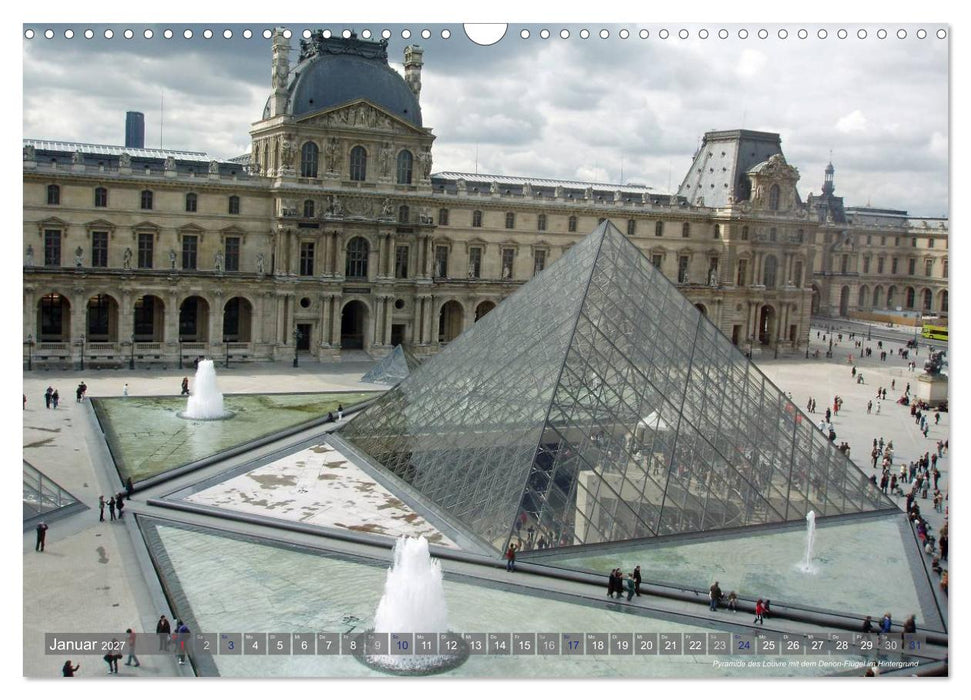 Paris Highlights Wandkalender 2027 DIN A3 quer (CALVENDO Wandkalender 2027)