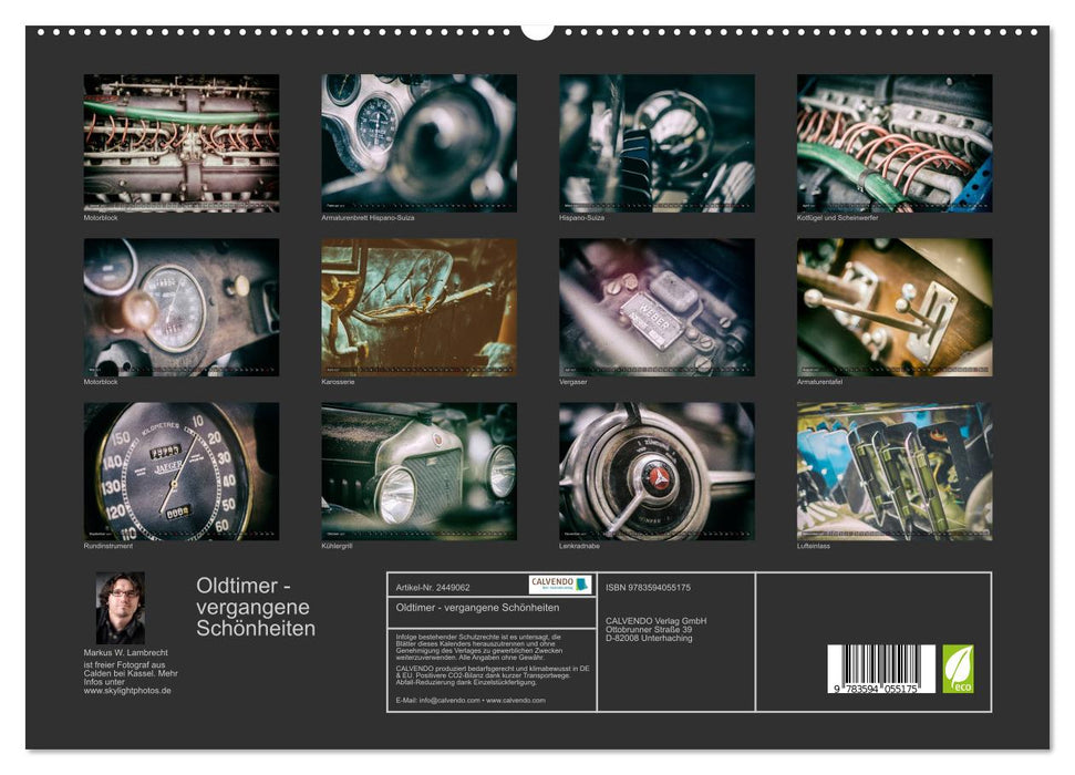 Oldtimer - vergangene Schönheiten (CALVENDO Premium Wandkalender 2027)
