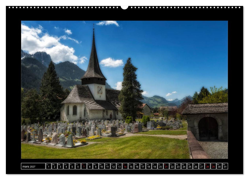 Paysages suisses (CALVENDO Calendrier supérieur 2027)