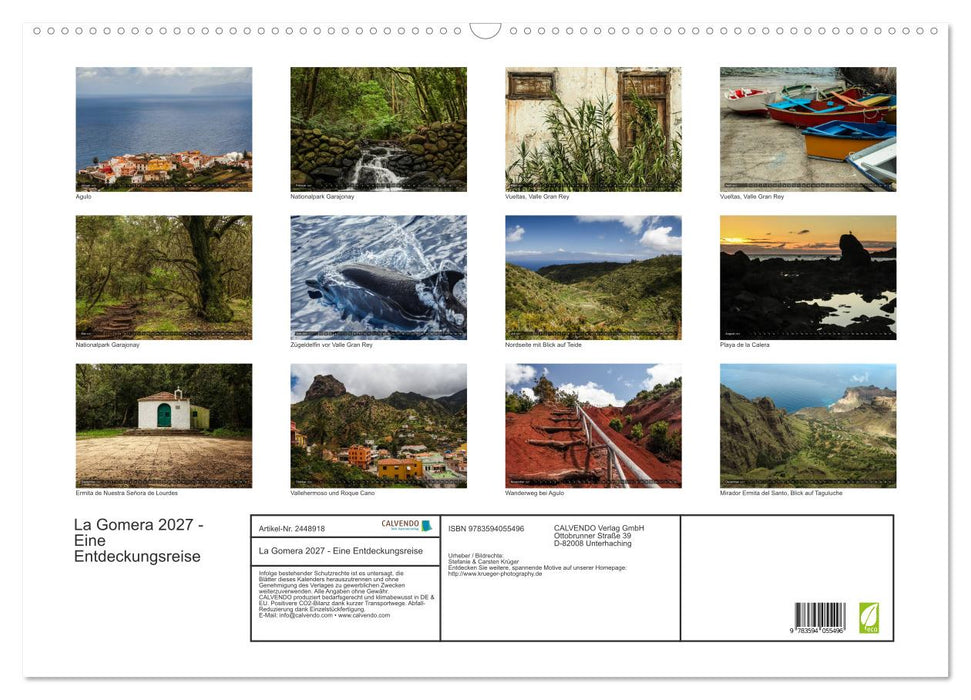 La Gomera 2027 - Eine Entdeckungsreise (CALVENDO Wandkalender 2027)
