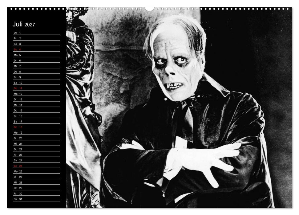 Kultfilme - schwarz-weiße Klassiker (CALVENDO Premium Wandkalender 2027)