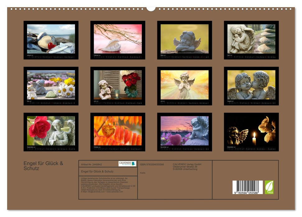 Engel für Glück & Schutz (CALVENDO Premium Wandkalender 2027)