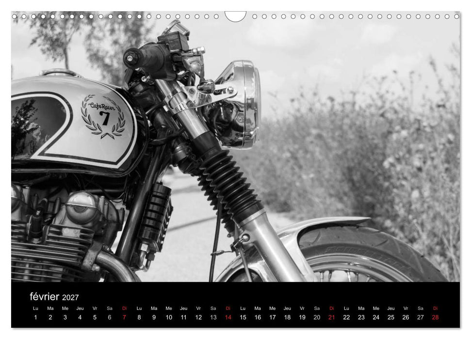 Une moto de caractère (CALVENDO Calendrier mensuel 2027)