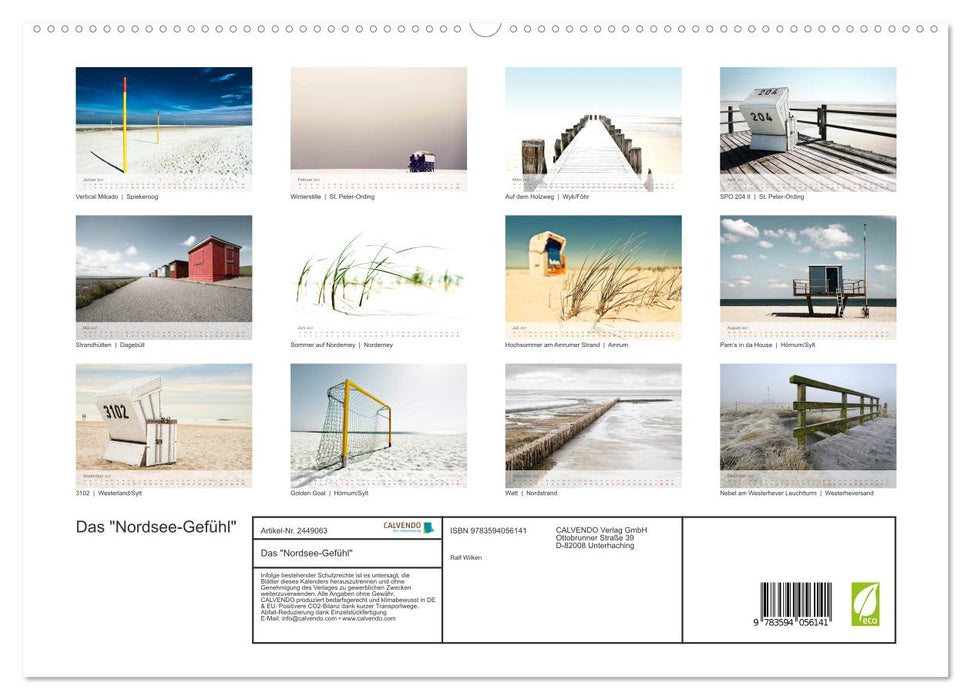Das "Nordsee-Gefühl" (CALVENDO Premium Wandkalender 2027)