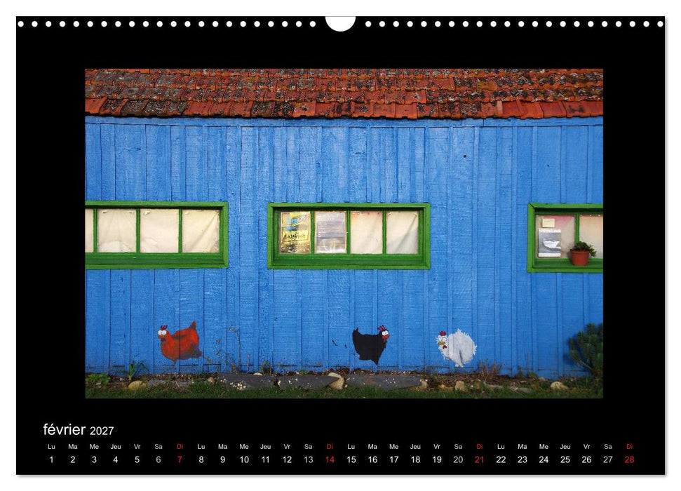Les Cabanes d'Oléron (CALVENDO Calendrier mensuel 2027)