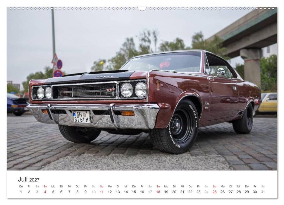 Amerikanische Oldtimer - Vintage US Cars auf Hamburgs Straßen (CALVENDO Premium Wandkalender 2027)