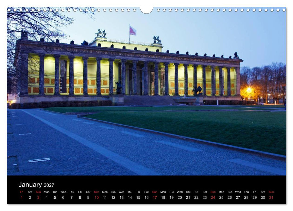 Evening Walk through Berlin (CALVENDO Monthly Calendar 2027)