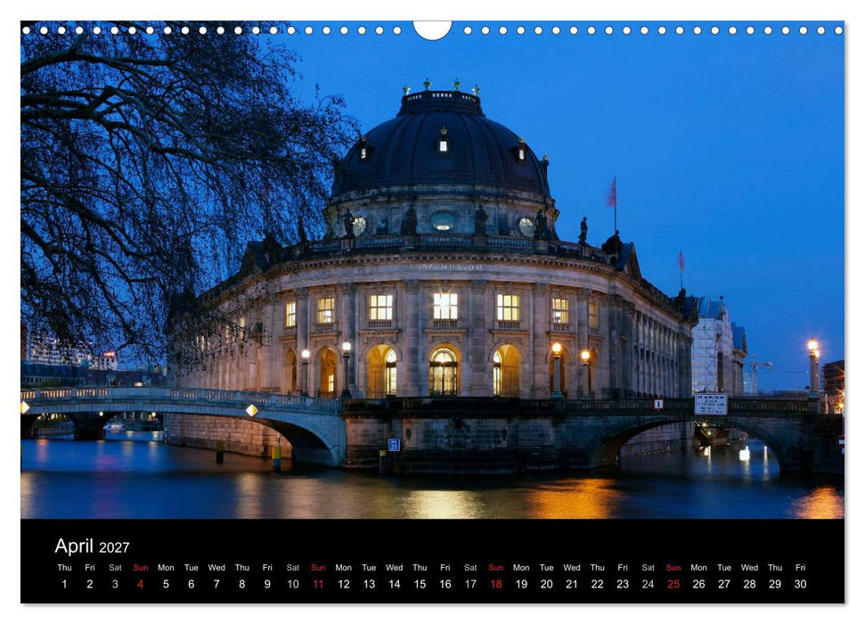Evening Walk through Berlin (CALVENDO Monthly Calendar 2027)