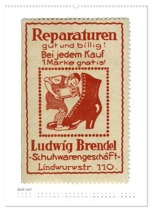 Werbemarken des frühen 20. Jahrhunderts (CALVENDO Premium Wandkalender 2027)