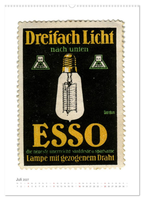 Werbemarken des frühen 20. Jahrhunderts (CALVENDO Premium Wandkalender 2027)