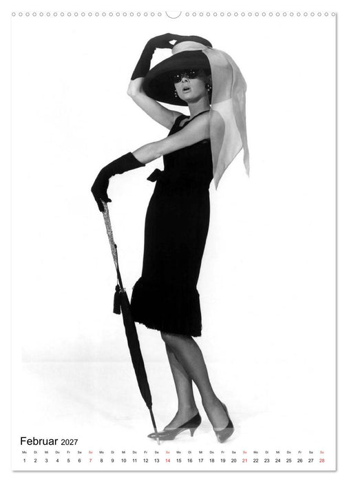 Hollywood-Diva - Audrey Hepburn (CALVENDO Wandkalender 2027)