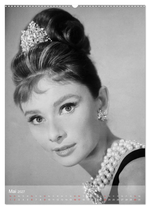 Hollywood-Diva - Audrey Hepburn (CALVENDO Wandkalender 2027)