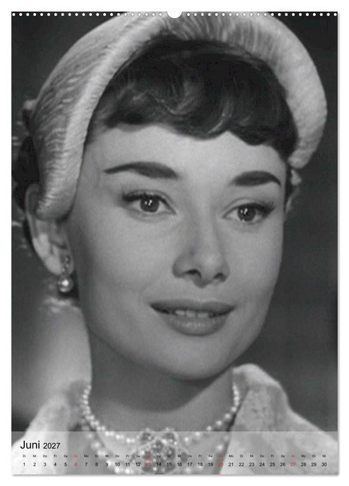 Hollywood-Diva - Audrey Hepburn (CALVENDO Wandkalender 2027)