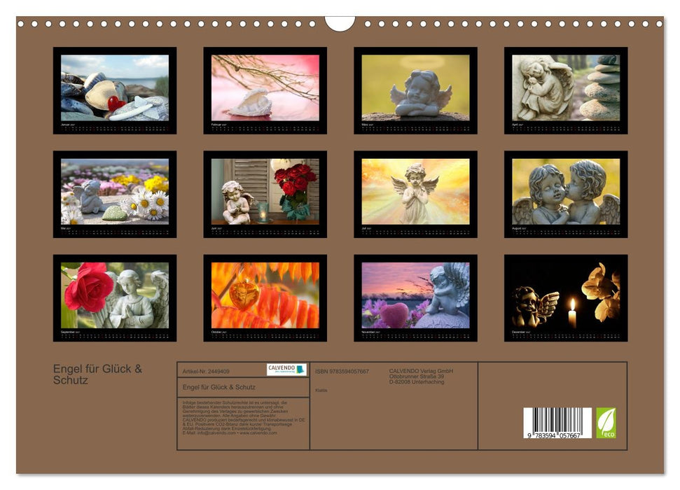 Engel für Glück & Schutz (CALVENDO Wandkalender 2027)